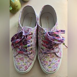 LOVE SHACK FANCY / SUPERGA COLAB FLORAL SNEAKERS 🍃🌸🍃TENNIS SHOES, 40, US 9
